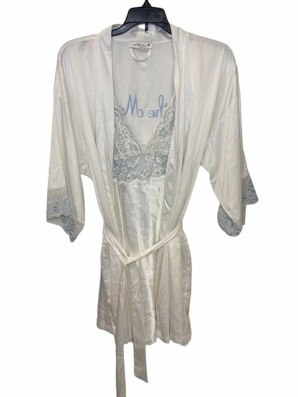 In Bloom by Jonquil The Mrs Bridal Chemise XL Robe M Satin Lace Lingerie Set